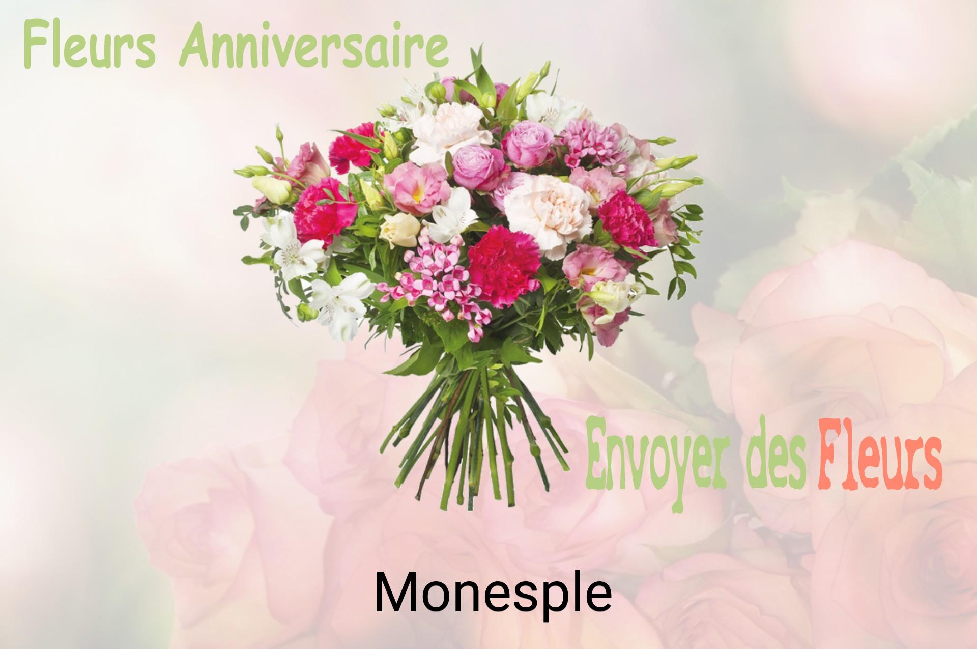 Bouquet de fleurs d’anniversaire livré à Monesple